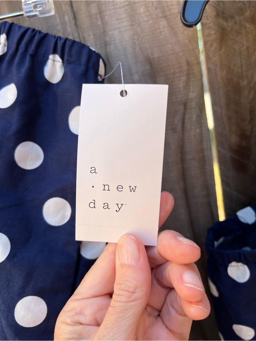 👗A New Day navy polka dot sleeveless top and skirt set - Picture 7 of 10